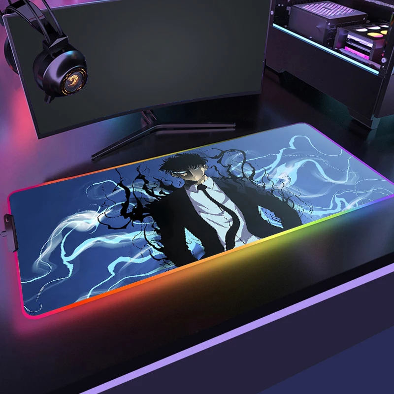 Large Computer Mousepad Solo Leveling Gaming RGB Non-Slip Mouse Mat With Backlit Manga Anime Gamer LED Mouse Pad Game Carpet XXL
Large Computer Mousepad Solo Leveling Gaming RGB Non-Slip Mouse Mat With Backlit Manga Anime Gamer LED Mouse Pad Game Carpet XXL