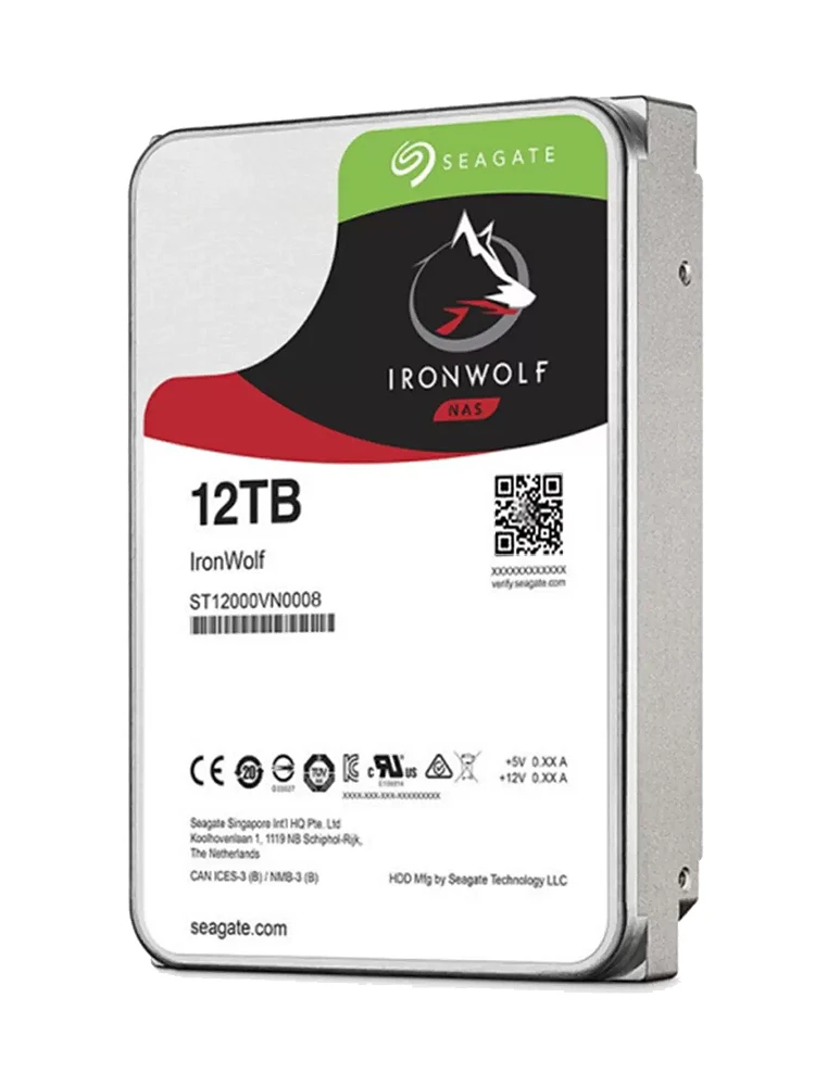 FOR Seagate IronWolf 12TB NAS Internal HDD 3.5in SATA 7200 RPM (ST12000VN0008) new
FOR Seagate IronWolf 12TB NAS Internal HDD 3.5in SATA 7200 RPM (ST12000VN0008) new