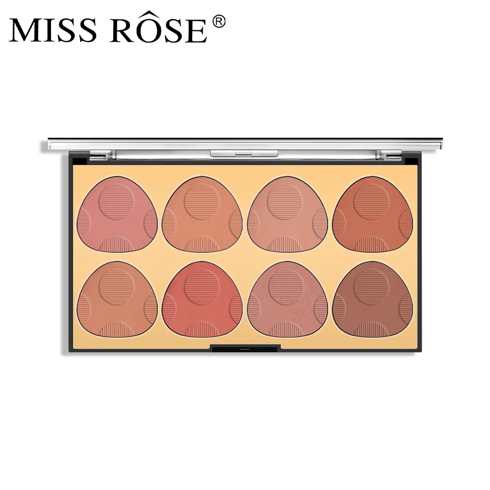 

Miss Rose New Shimmering Blush Compact Highlight Matte Eight-color Contour Palette For Women High Quality Lasting Makeup Powder