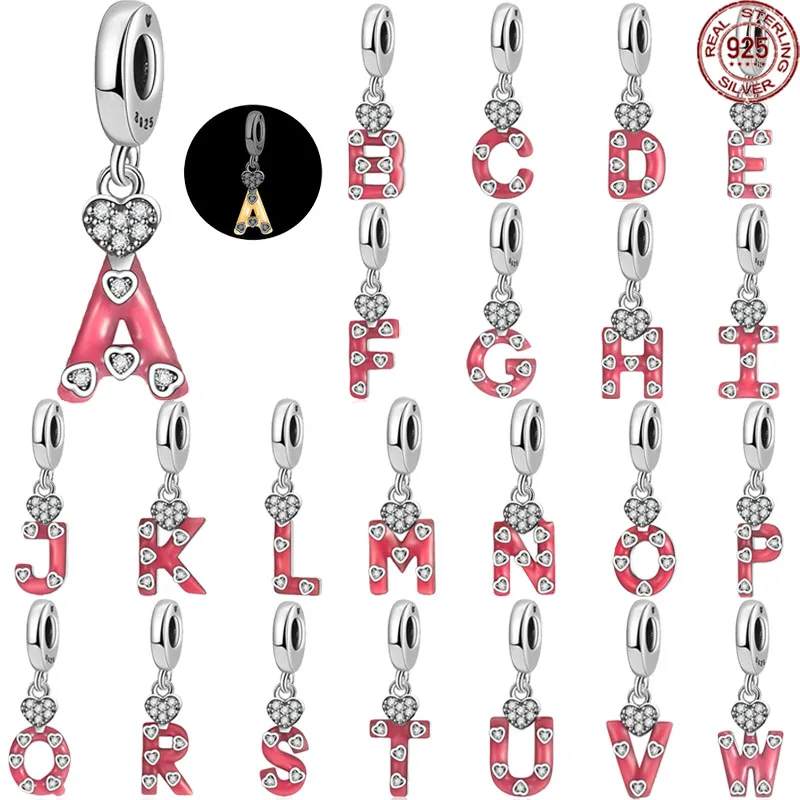 2023 New 925 Sterling Silver Fashion 26 Letter Pendant fit Original Pandora Snake Bone Bracelet DIY Jewelry
2023 New 925 Sterling Silver Fashion 26 Letter Pendant fit Original Pandora Snake Bone Bracelet DIY Jewelry