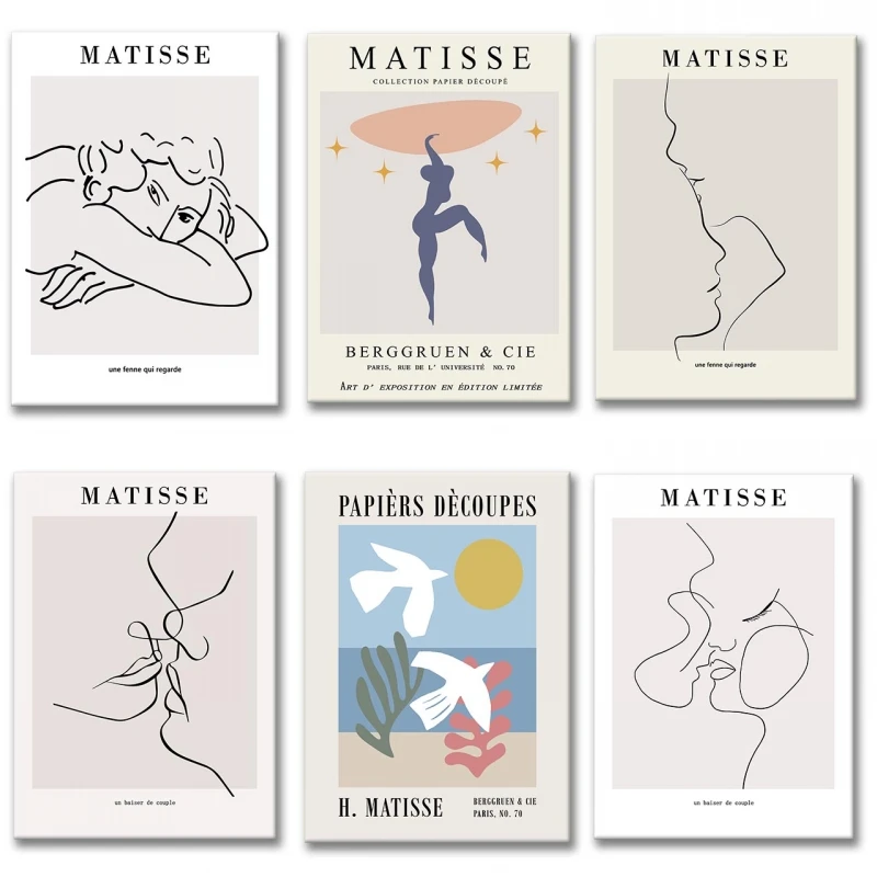 Matisse Abstract Line Canvas Posters and Prints Minimalist Nordic Wall Art Painting Pictures for Home Living Room Decoration
Matisse Abstract Line Canvas Posters and Prints Minimalist Nordic Wall Art Painting Pictures for Home Living Room Decoration