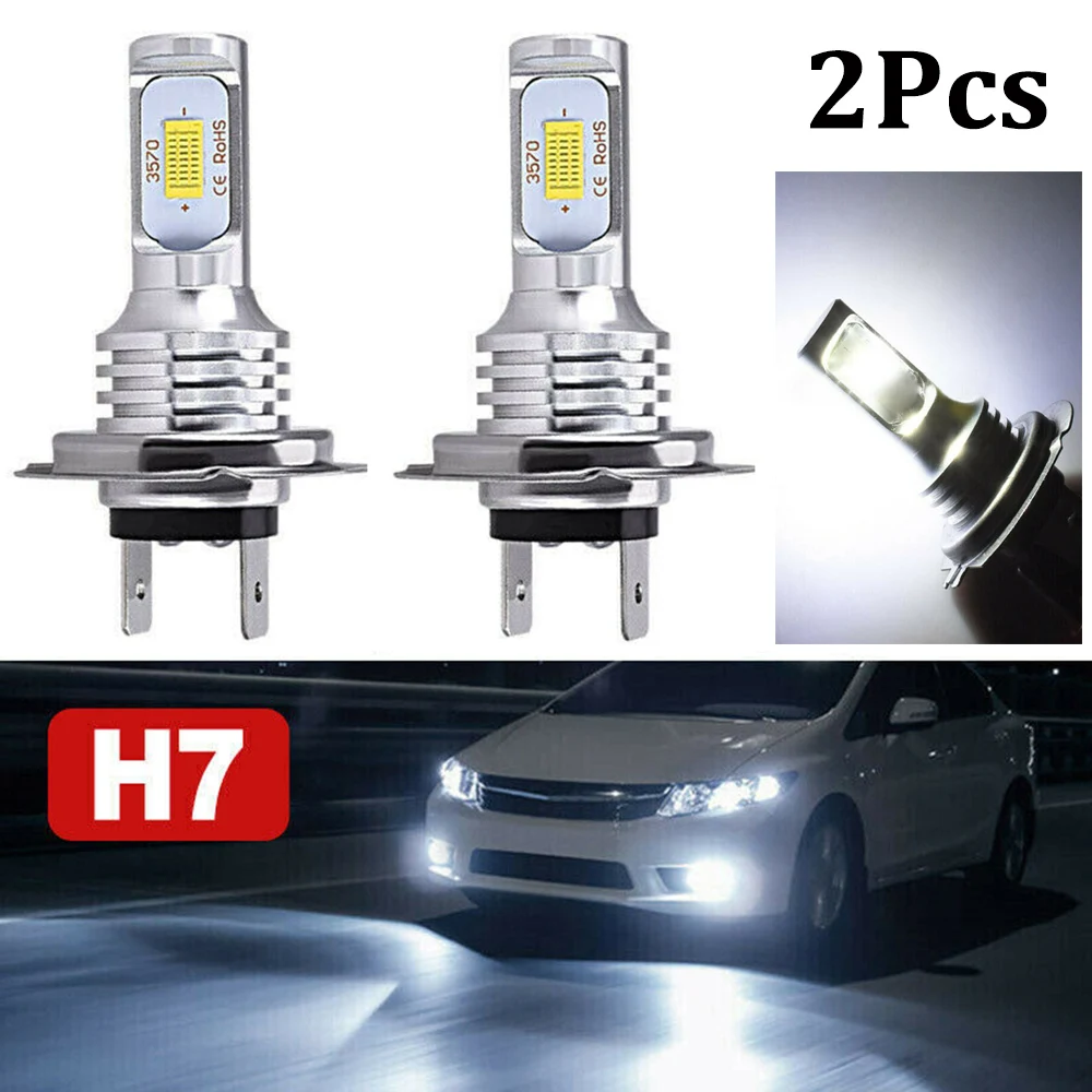 2Pcs H7 Led Headlight Bulbs Kit High Or Low Beam 55W 8000lm Super Bright 6000K IP68 Waterproof Heat Resistant Car Led Headlight
2Pcs H7 Led Headlight Bulbs Kit High Or Low Beam 55W 8000lm Super Bright 6000K IP68 Waterproof Heat Resistant Car Led Headlight
