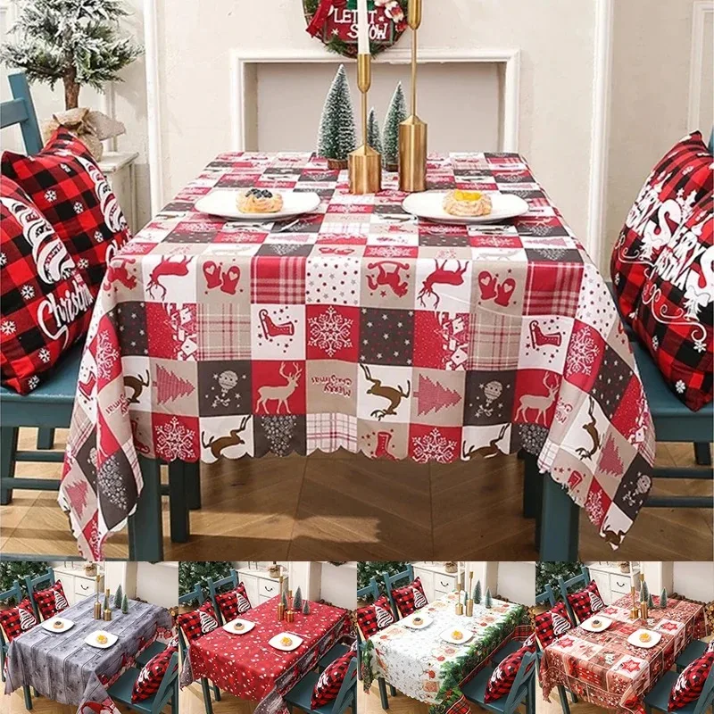 

Christmas Polyester Table Runner Merry Christmas Decoration for Home 2023 Xmas Gifts Navidad Noel New Year 2024 Natal Tablecloth