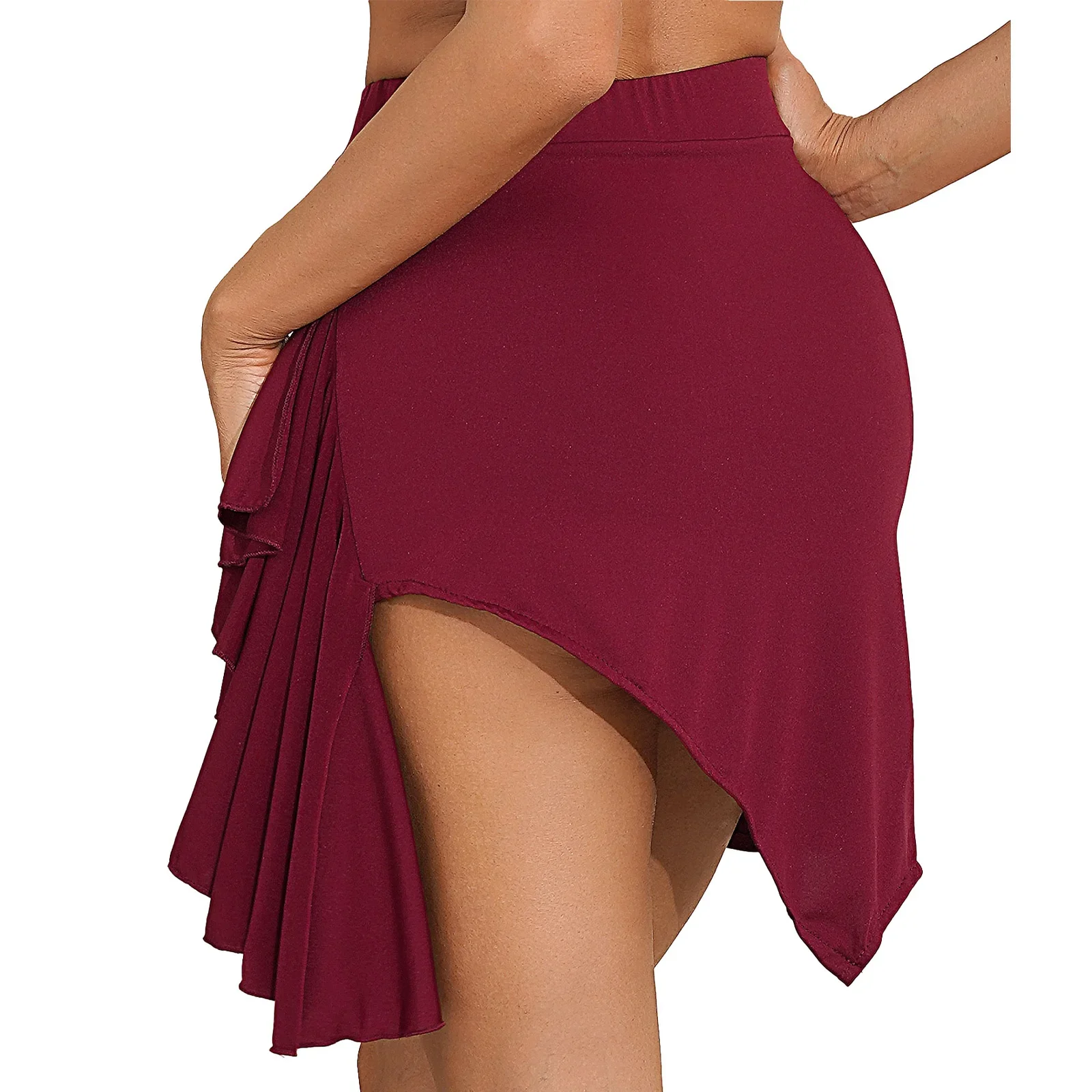 Women Latin Dance Costume Ruffles Ruched Side Skirt Ballroom Rumba Samba Practice Dance Dress Adult Professional Dancing Skirt
Women Latin Dance Costume Ruffles Ruched Side Skirt Ballroom Rumba Samba Practice Dance Dress Adult Professional Dancing Skirt