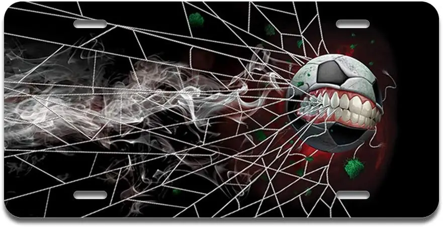 Sports Soccer Monster Aluminum License Plate 12X6 Inch Fits Any Car Truck SUV RV or Trailer License Plate License Plate Cover 
Sports Soccer Monster Aluminum License Plate 12X6 Inch Fits Any Car Truck SUV RV or Trailer License Plate License Plate Cover