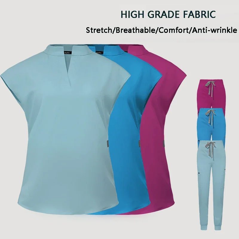 Women Scrubs Tops Pant Medical Uniform Surgery Overalls Nurse Accessories Pet Shop Dental Clinic Pharmacy Workwear Clothes
Women Scrubs Tops Pant Medical Uniform Surgery Overalls Nurse Accessories Pet Shop Dental Clinic Pharmacy Workwear Clothes