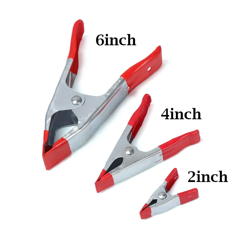 A-Shaped Metal Spring Clamps 2/4/6 Inch Multi-Purpose Woodworking Clips With Rubber Pads Tips Grip Photos Craft Clips Hand Tools
A-Shaped Metal Spring Clamps 2/4/6 Inch Multi-Purpose Woodworking Clips With Rubber Pads Tips Grip Photos Craft Clips Hand Tools