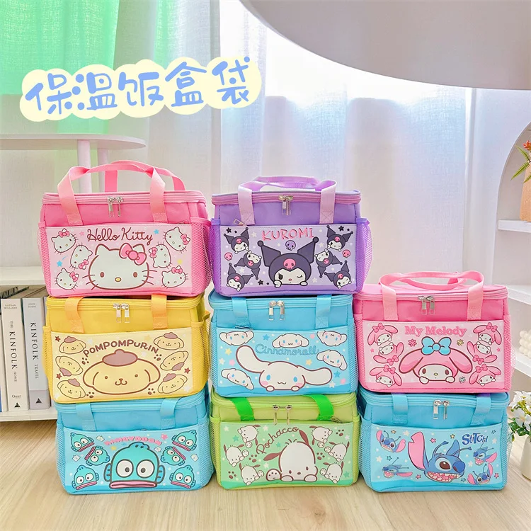 Sanrio Bento Bag Hello Kitty Cinnamoroll Kuromi Large Storage Lunch Box Bag Protable Student Thermal Bag Cartoon Children Gift
Sanrio Bento Bag Hello Kitty Cinnamoroll Kuromi Large Storage Lunch Box Bag Protable Student Thermal Bag Cartoon Children Gift