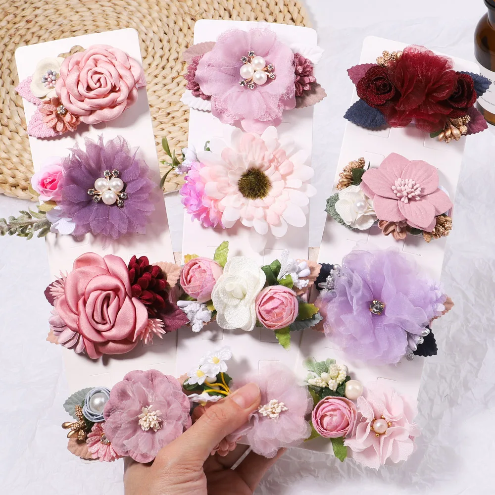 2Pcs/Set Kids Girls Simulation Flowers Hair Clips with Pearl Rhinestone Sweet Hairpins Barrettes Hair Accessories Christmas Gift
2Pcs/Set Kids Girls Simulation Flowers Hair Clips with Pearl Rhinestone Sweet Hairpins Barrettes Hair Accessories Christmas Gift