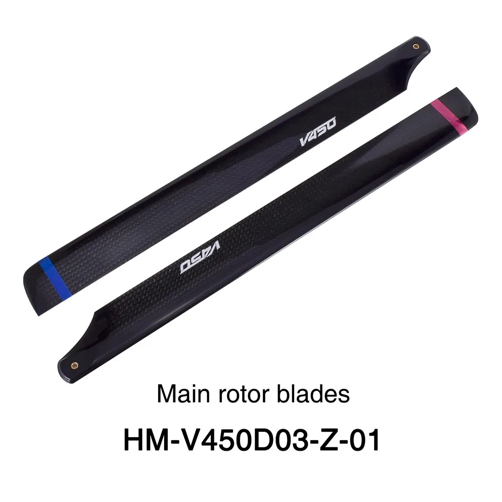 

HM-V450D03-Z-01 Carbon Fiber Main Wing Blades Rotors For Walkera V450D03 R/C Helicopter Spare Parts Accessories