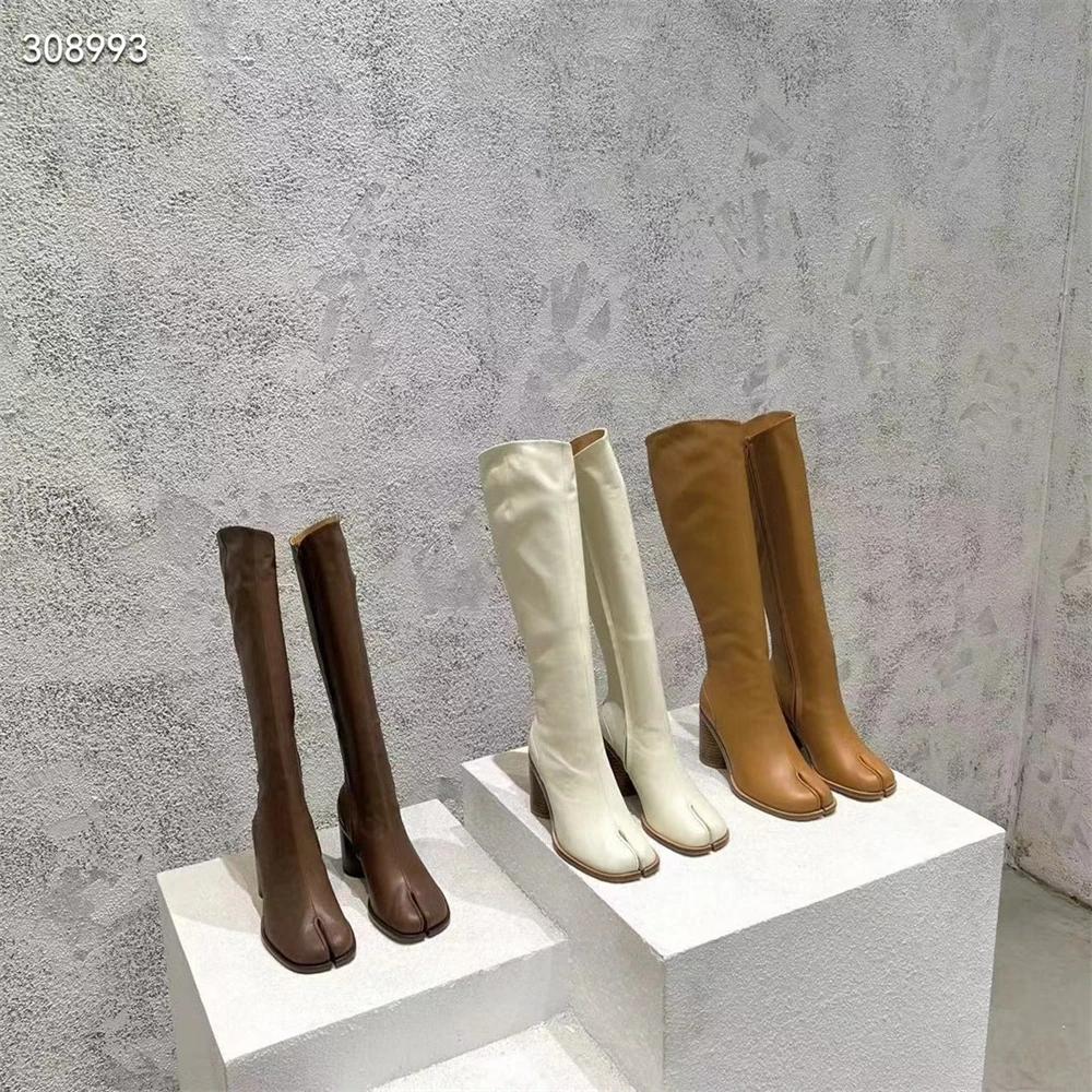 PETITE GIRL Brand Custom Women's Leather Thigh-high Split Toe Boots Thick Heel Round Head Fashion Knee-high Women's Shoes
PETITE GIRL Brand Custom Women's Leather Thigh-high Split Toe Boots Thick Heel Round Head Fashion Knee-high Women's Shoes
