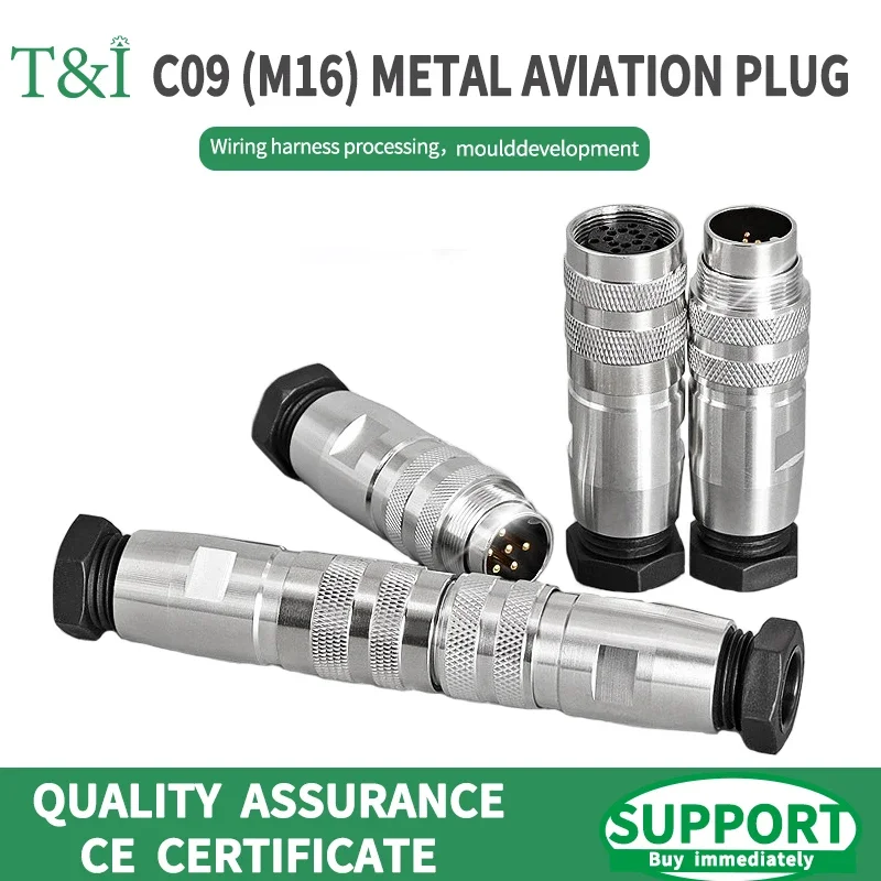 2/5/20 Sets M16 waterproof C09 J09 2/3/4 5P 6P 7P 8P 12P 16P 19P 24Pins aviation plug precision circular connector
2/5/20 Sets M16 waterproof C09 J09 2/3/4 5P 6P 7P 8P 12P 16P 19P 24Pins aviation plug precision circular connector