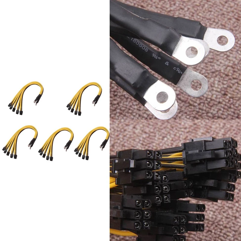 

S7 S9 To 5X PCI-E Pcie 6Pin GPU Graphics Card Splitter Power Cable BTC Miner Bitcoin S11 T9+X10 L3+A3 A841 M3 P3