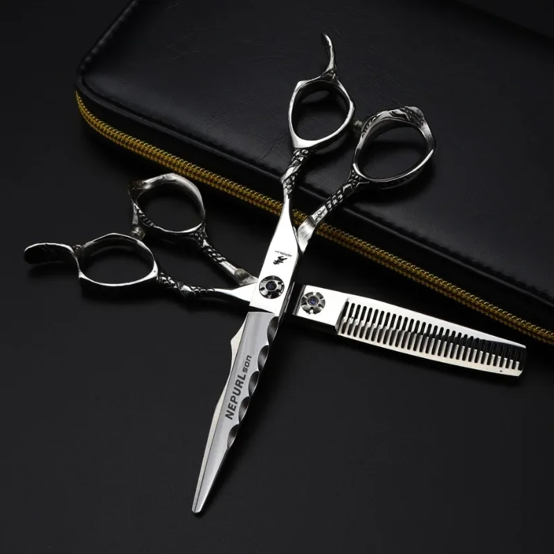 6 Inch Professional Barber Hair Cutting Thinning Styling Tool Japan 440c Hairdressing Scissors Set Hair Salon Shears
6 Inch Professional Barber Hair Cutting Thinning Styling Tool Japan 440c Hairdressing Scissors Set Hair Salon Shears