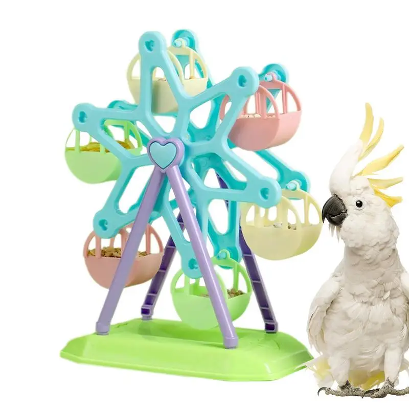Ferris Wheel Bird Toy Bird Foraging Wheel Rotating Perch And Feeder Smaller Birds Interactive And Fun Toy For Training Parrots
Ferris Wheel Bird Toy Bird Foraging Wheel Rotating Perch And Feeder Smaller Birds Interactive And Fun Toy For Training Parrots