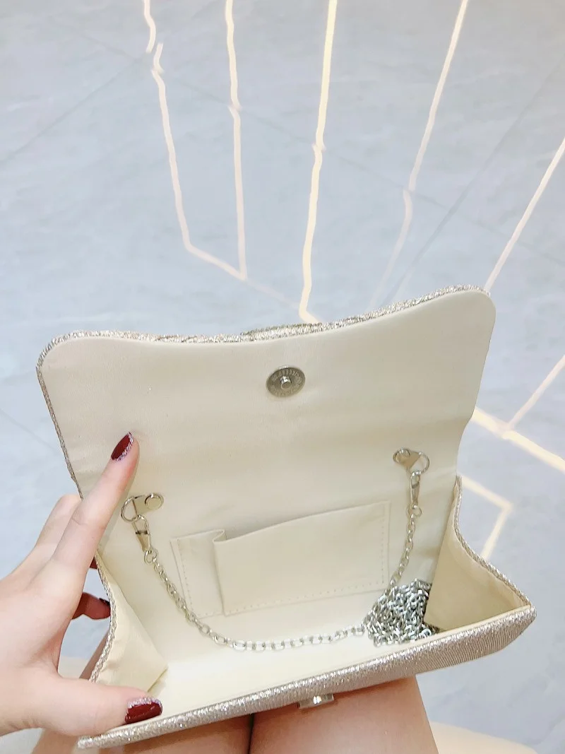 Luxury Design Clutch Women's Evening Bag Ladies Day Envelope Handbag Daily Clutch Wedding Party Bling Gold Chain Crossbody Bag Luxury Design Clutch Women's Evening Bag Ladies Day Envelope Handbag Daily Clutch Wedding Party Bling Gold Chain Crossbody Bag