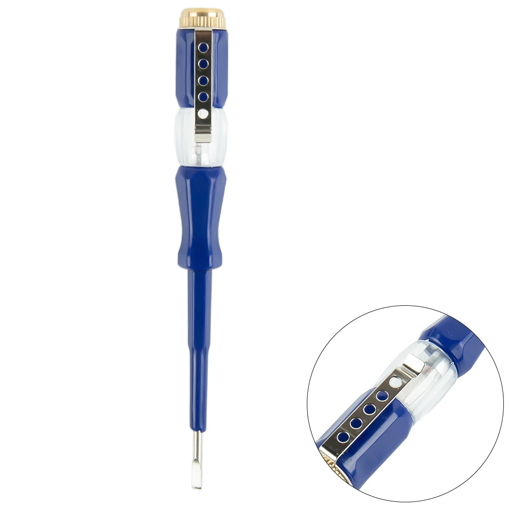 1pc 100-500V Test Pen Portable Flat Screwdriver Electric Tool Hand Tools LED Voltage Tester Screw Repair Electrician Tool 121mm
1pc 100-500V Test Pen Portable Flat Screwdriver Electric Tool Hand Tools LED Voltage Tester Screw Repair Electrician Tool 121mm
