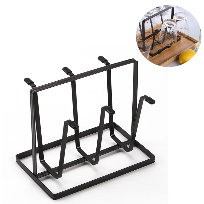 6 Cup Mug Holder Metal Cup Bottle Drying Rack Silicone Protective Hooks Non-Slip Mugs Bottles Organizer for Kitchen Cup Storage
6 Cup Mug Holder Metal Cup Bottle Drying Rack Silicone Protective Hooks Non-Slip Mugs Bottles Organizer for Kitchen Cup Storage