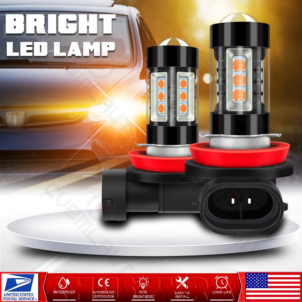 

CHUSYYRAY 2PCS Car lights 2939-H11 Super Bright LED Headlights High Low Beam Fog Light Bulb White 6000K Car accsesories