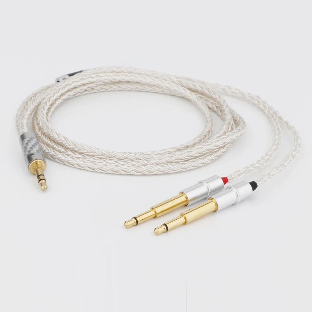 

16-ядерный 7N OCC посеребренный кабель для наушников Meze 99 Classics NEO NOIR гарнитура наушники 2,5/3,5/4,4/6,35 мм 4-контактный штекер