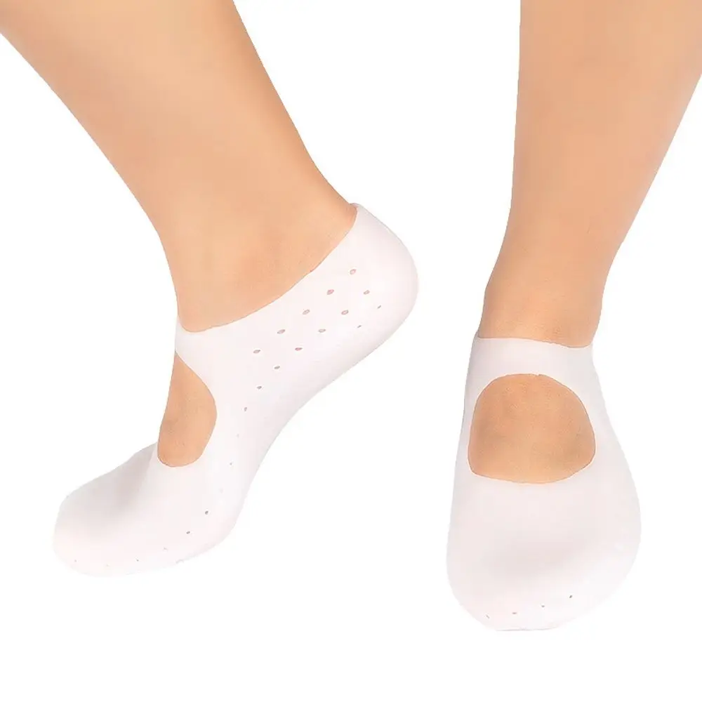 

Breathable Foot Cover Crack Prevention Women Silicone Insole Gel Sock Dead Skin Removal Sock Feet Protector Foot Care Tool