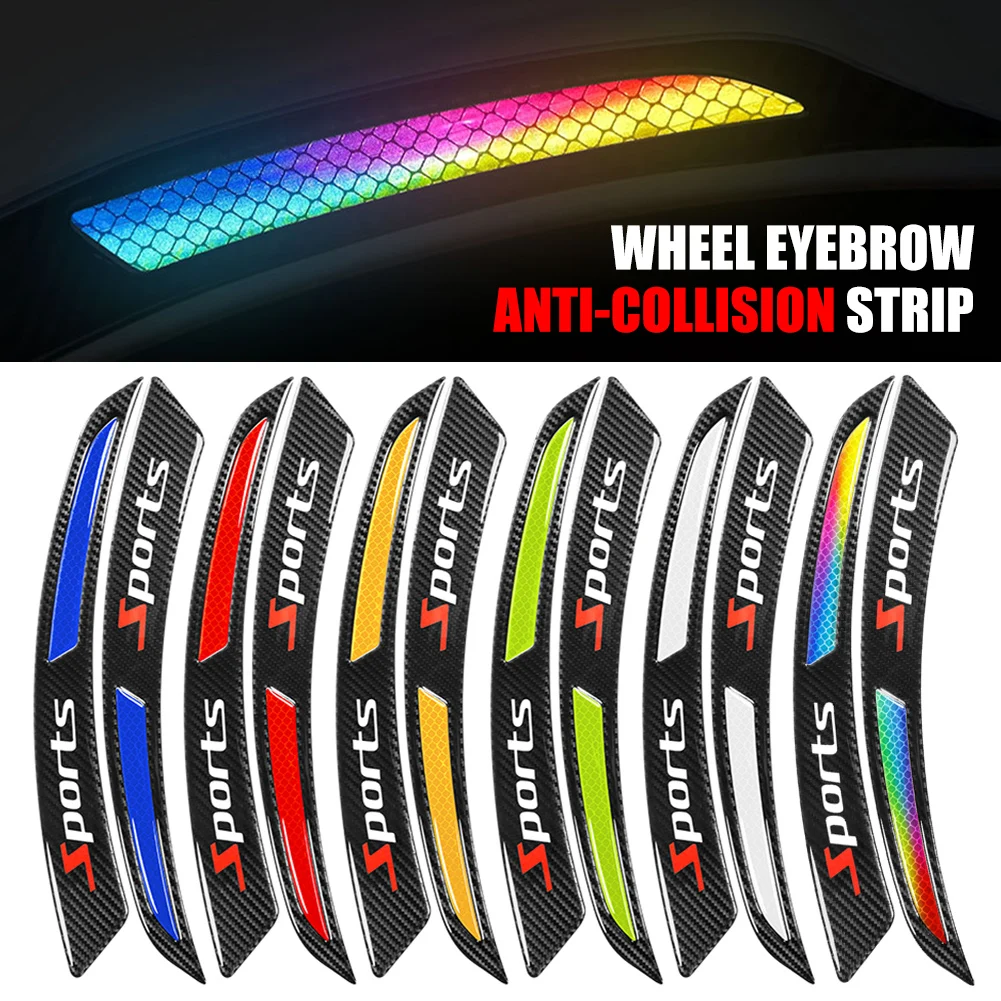 1Pair Car Wheel Arch Trim Reflective Anti-collision Strip Universal Fender Flare Edge Trim Protector Carbon Fiber Wheel Eyebrow
1Pair Car Wheel Arch Trim Reflective Anti-collision Strip Universal Fender Flare Edge Trim Protector Carbon Fiber Wheel Eyebrow