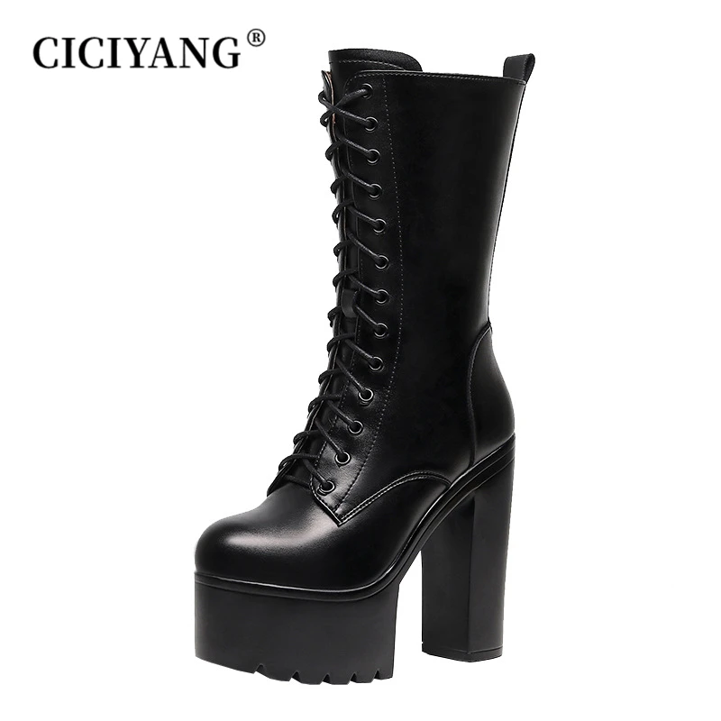CICIYANG Luxury Super-high Heel Middle Boots Cowhide Ladies 2024 Autumn New Model Catwalk Boots Platform Plus Size Marton Boots
CICIYANG Luxury Super-high Heel Middle Boots Cowhide Ladies 2024 Autumn New Model Catwalk Boots Platform Plus Size Marton Boots