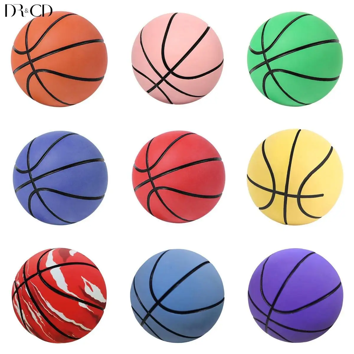

6cm Rubber Balls Mini Basketball Jumping Bouncing Stress Ball Children Outdoor Toy Kids Reaction Training For Kids Party Gift