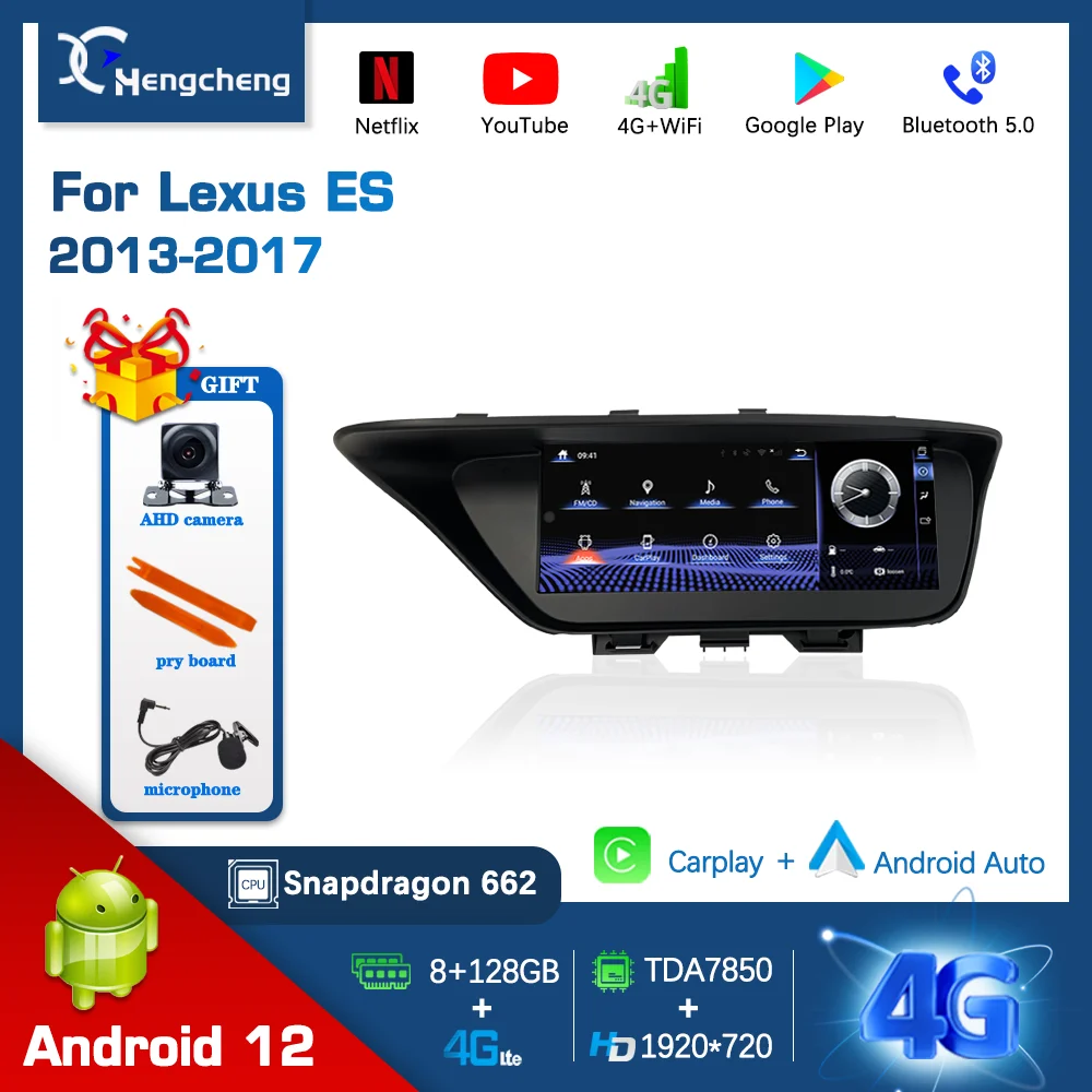 Android 12 For Lexus ES 2013-2017 Car Multimedia Video Player GPS Navigation 8Core 8+128G Carplay Radio Stereo 4G Android AUTO
Android 12 For Lexus ES 2013-2017 Car Multimedia Video Player GPS Navigation 8Core 8+128G Carplay Radio Stereo 4G Android AUTO