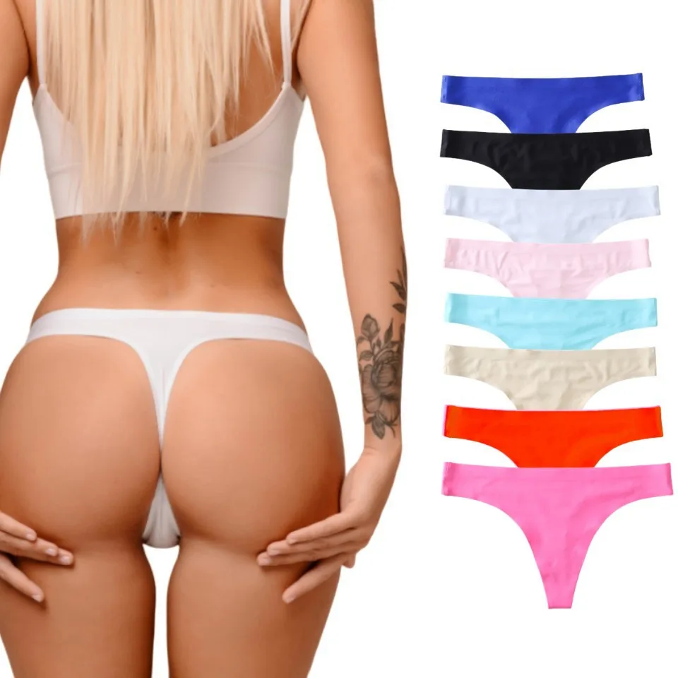 Large size sexy low waisted seamless underwear ice silk sports and fitness thong for women Female underwear
Large size sexy low waisted seamless underwear ice silk sports and fitness thong for women Female underwear