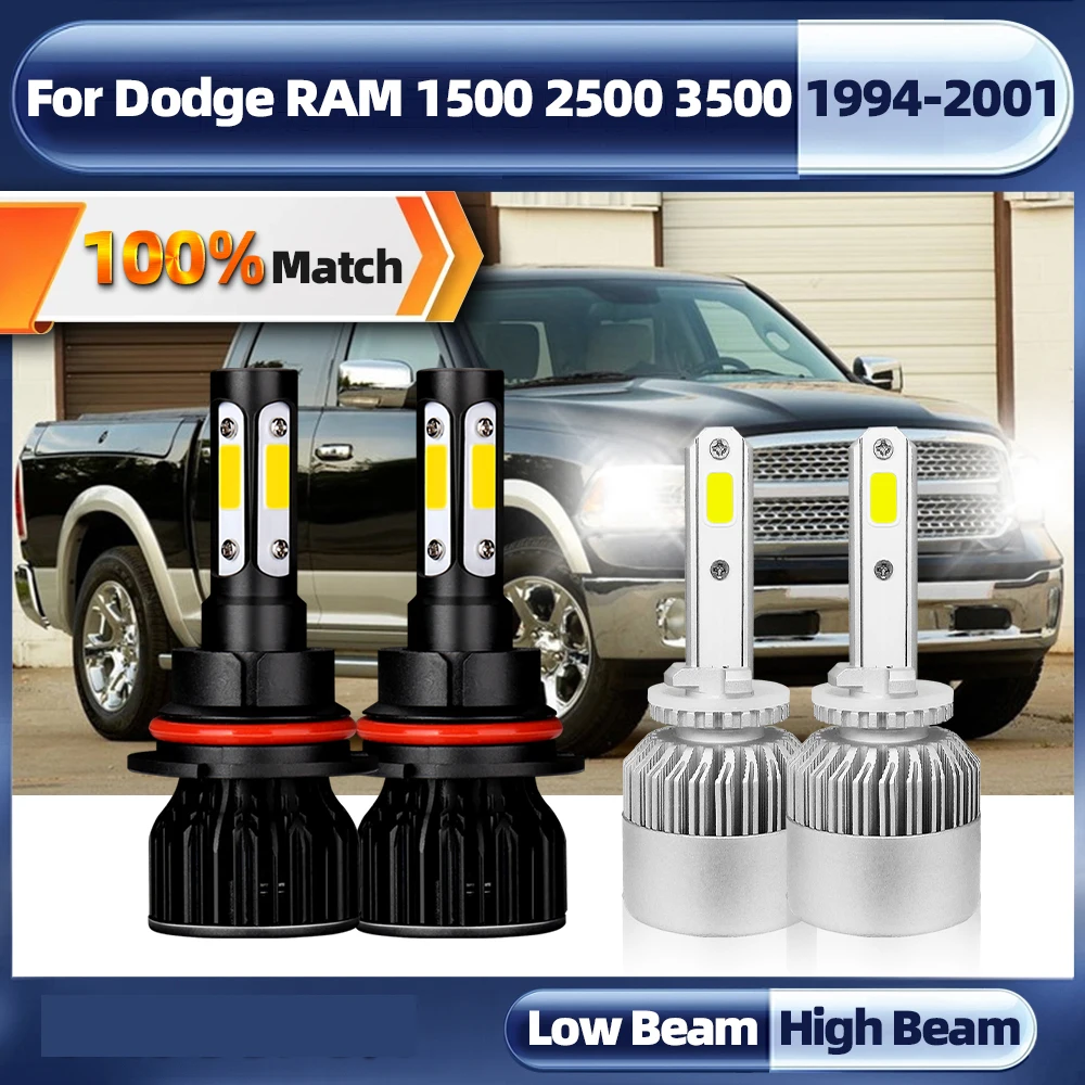 40000LM 9007 LED Headlight 240W Canbus Car Headlamps 12V 6000K Turbo Lamp For Dodge RAM 1500 2500 3500 1994-1998 1999 2000 2001
40000LM 9007 LED Headlight 240W Canbus Car Headlamps 12V 6000K Turbo Lamp For Dodge RAM 1500 2500 3500 1994-1998 1999 2000 2001