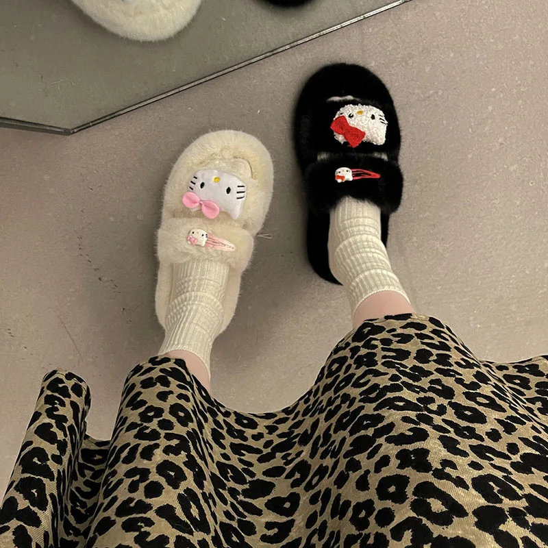 Kawaii Sanrio Plush Home Slipper Hello Kitty Slippers Cute Animes Soft Cartoon Autumn Winter Shoes Soft Slient Slides Outdoor
Kawaii Sanrio Plush Home Slipper Hello Kitty Slippers Cute Animes Soft Cartoon Autumn Winter Shoes Soft Slient Slides Outdoor