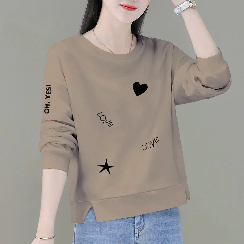 2024 Autumn New Cotton Women's Long-sleeved Sweater Autumn Top Women's Short Base Shirt Women's Long-sleeved T-shirt Top
2024 Autumn New Cotton Women's Long-sleeved Sweater Autumn Top Women's Short Base Shirt Women's Long-sleeved T-shirt Top
