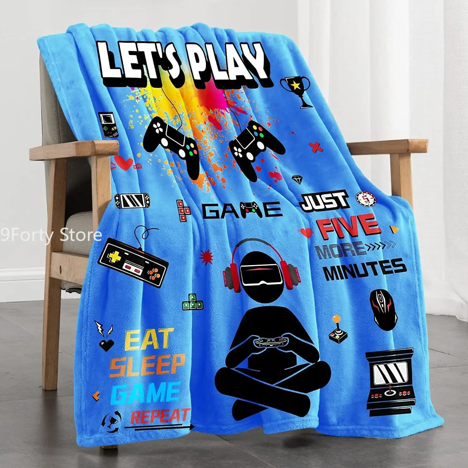 Gaming Blanket for Boys Teens,Soft Flannel Gamer Throw Blankets Comfy Throws for Sofa Bed,Cozy Warm Quilt Blanket,Birthday Gifts 
Gaming Blanket for Boys Teens,Soft Flannel Gamer Throw Blankets Comfy Throws for Sofa Bed,Cozy Warm Quilt Blanket,Birthday Gifts