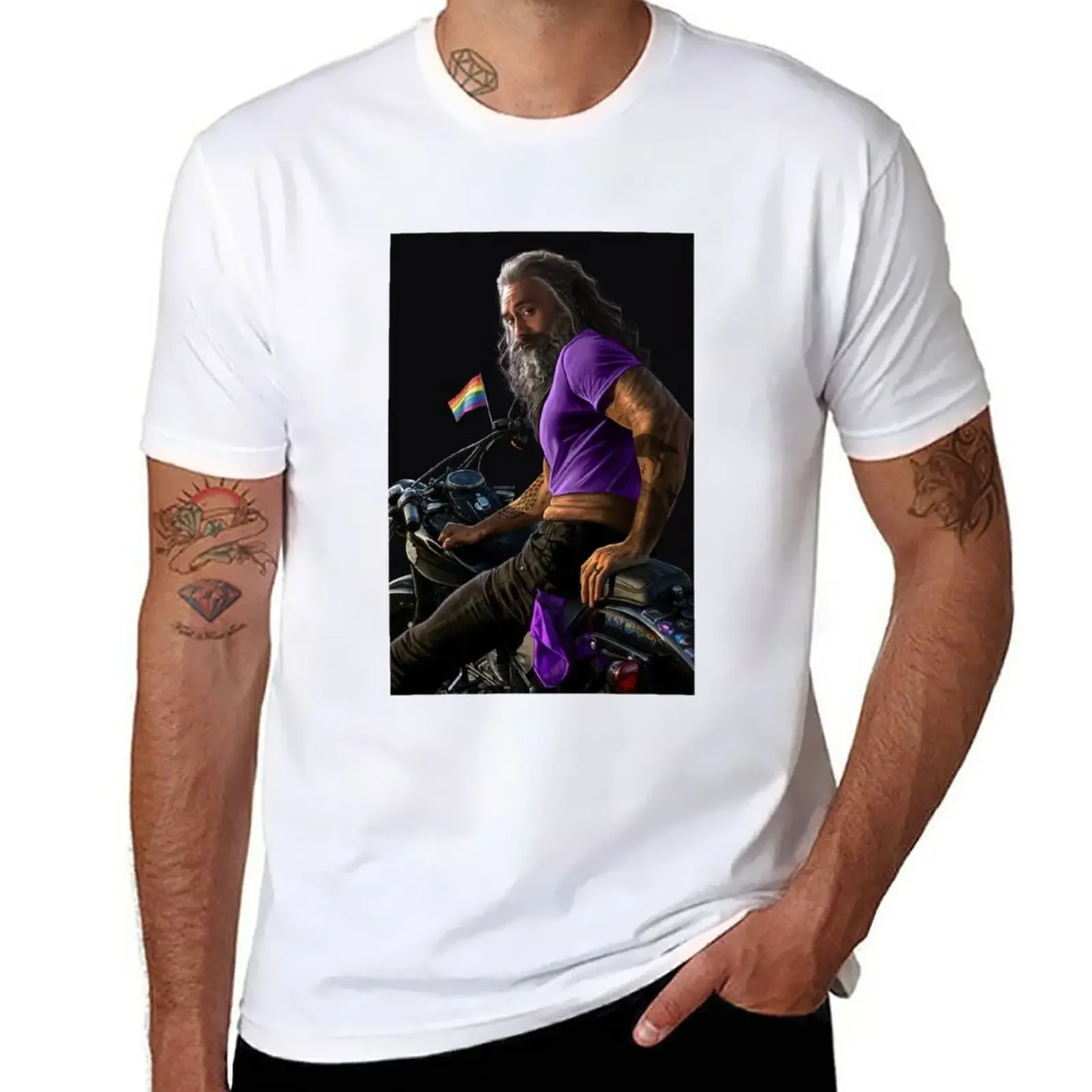 Biker Blackbeard, yet again T-Shirt blacks Short sleeve tee heavyweights Men's cotton t-shirt
Biker Blackbeard, yet again T-Shirt blacks Short sleeve tee heavyweights Men's cotton t-shirt