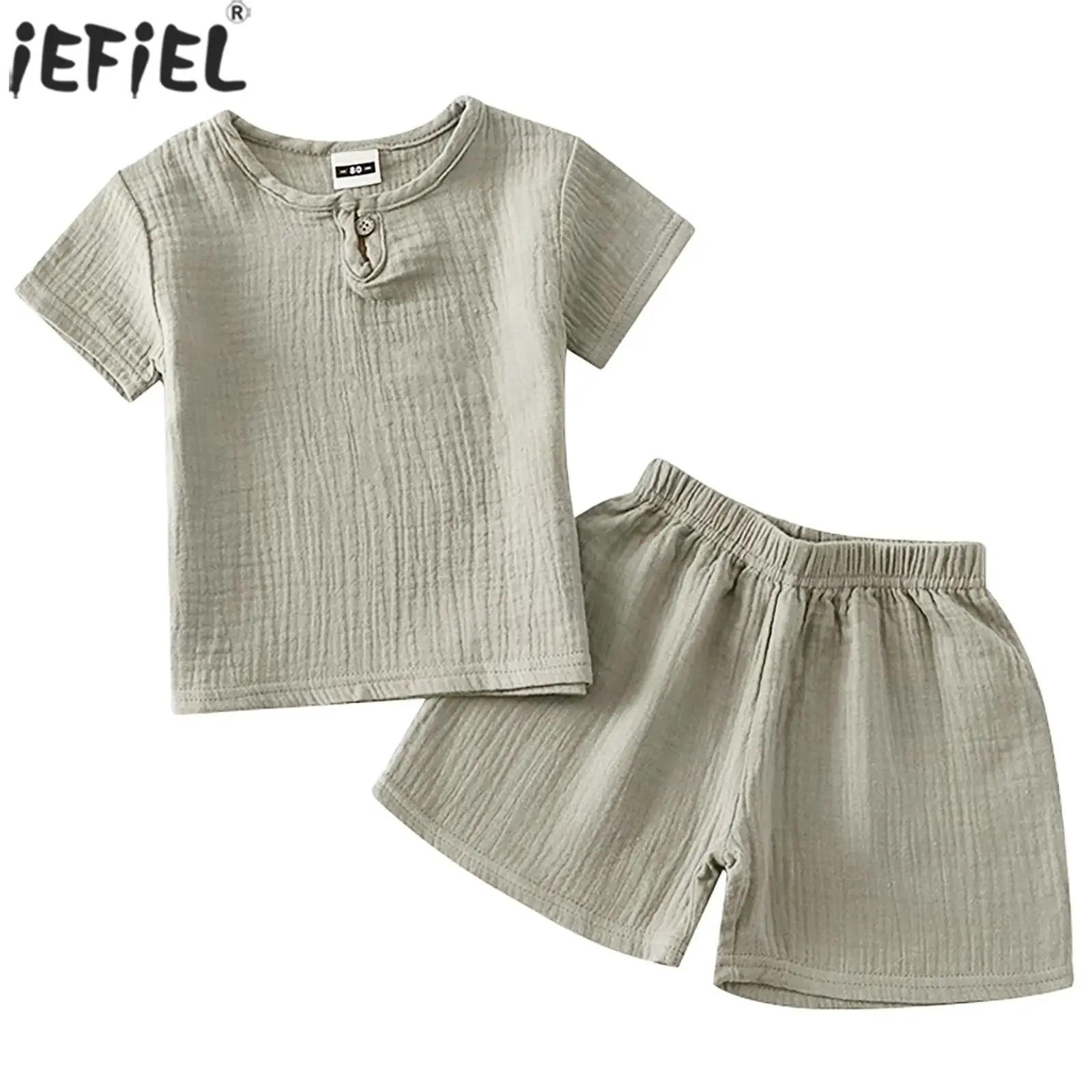Летняя одежда для маленьких девочек и мальчиков, хлопковая льняная свободная футболка с коротким рукавом и шорты, комплект Школьной повседневной спортивной одежды 
Летняя одежда для маленьких девочек и мальчиков, хлопковая льняная свободная футболка с коротким рукавом и шорты, комплект Школьной повседневной спортивной одежды