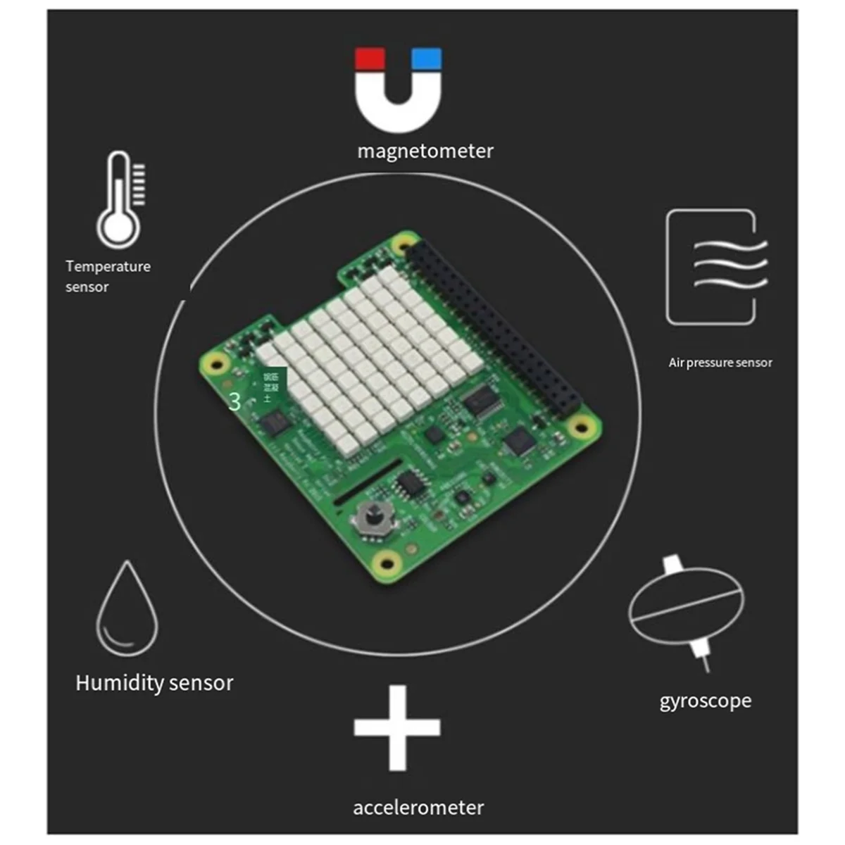 For Zero/3B+/4B Acceleration Sensor Module of the Raspberry Pi 4Th-Generation Astro Sense Hat Expansion Board
For Zero/3B+/4B Acceleration Sensor Module of the Raspberry Pi 4Th-Generation Astro Sense Hat Expansion Board