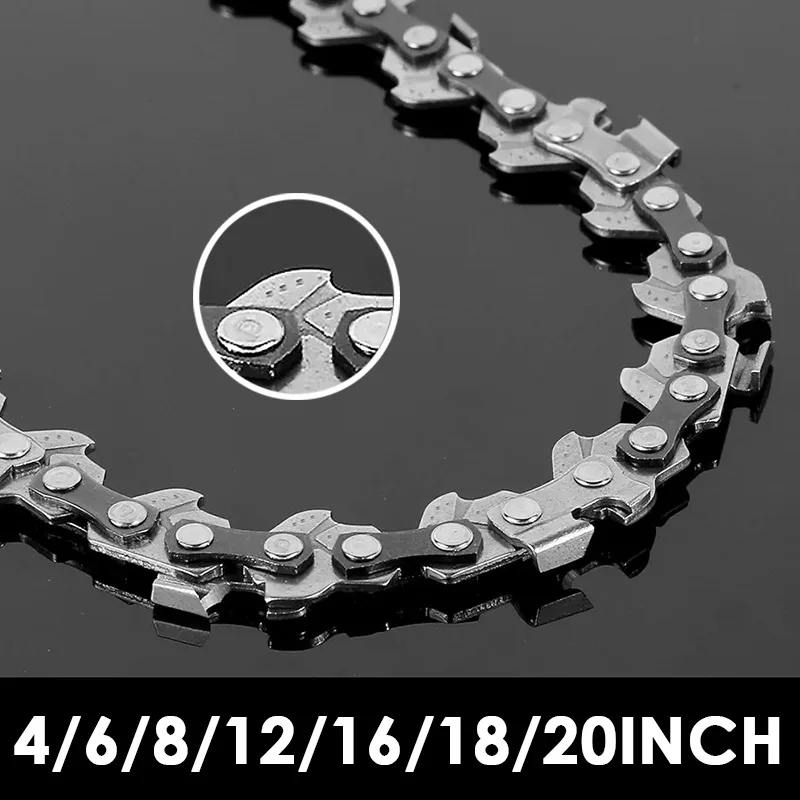 4/6/8/12/16/18/20inch Chainsaw Chains Electric Saw Oil Saw Parts Rounded Corner Garden Tool Steel Gasoline Chainsaws Chain Blade
4/6/8/12/16/18/20inch Chainsaw Chains Electric Saw Oil Saw Parts Rounded Corner Garden Tool Steel Gasoline Chainsaws Chain Blade