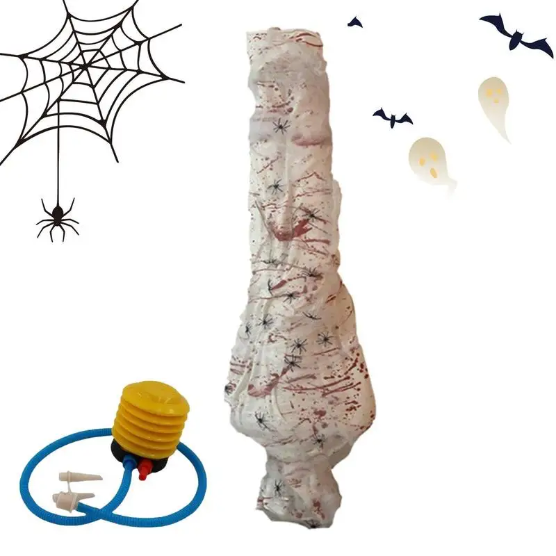 58.5inch Halloween Corpse Props Outdoor Yard Creepy Shroud Decoration Horror Bloody Body Bag Haunted House Hanging Decorations
58.5inch Halloween Corpse Props Outdoor Yard Creepy Shroud Decoration Horror Bloody Body Bag Haunted House Hanging Decorations