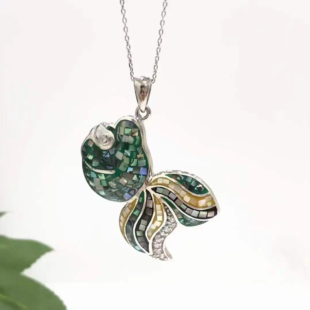 925 Sterling Silver Pure Handmade Colored Shell Pendant Necklaces Fashion Charms Personnalisable Colgantes Mujer
925 Sterling Silver Pure Handmade Colored Shell Pendant Necklaces Fashion Charms Personnalisable Colgantes Mujer