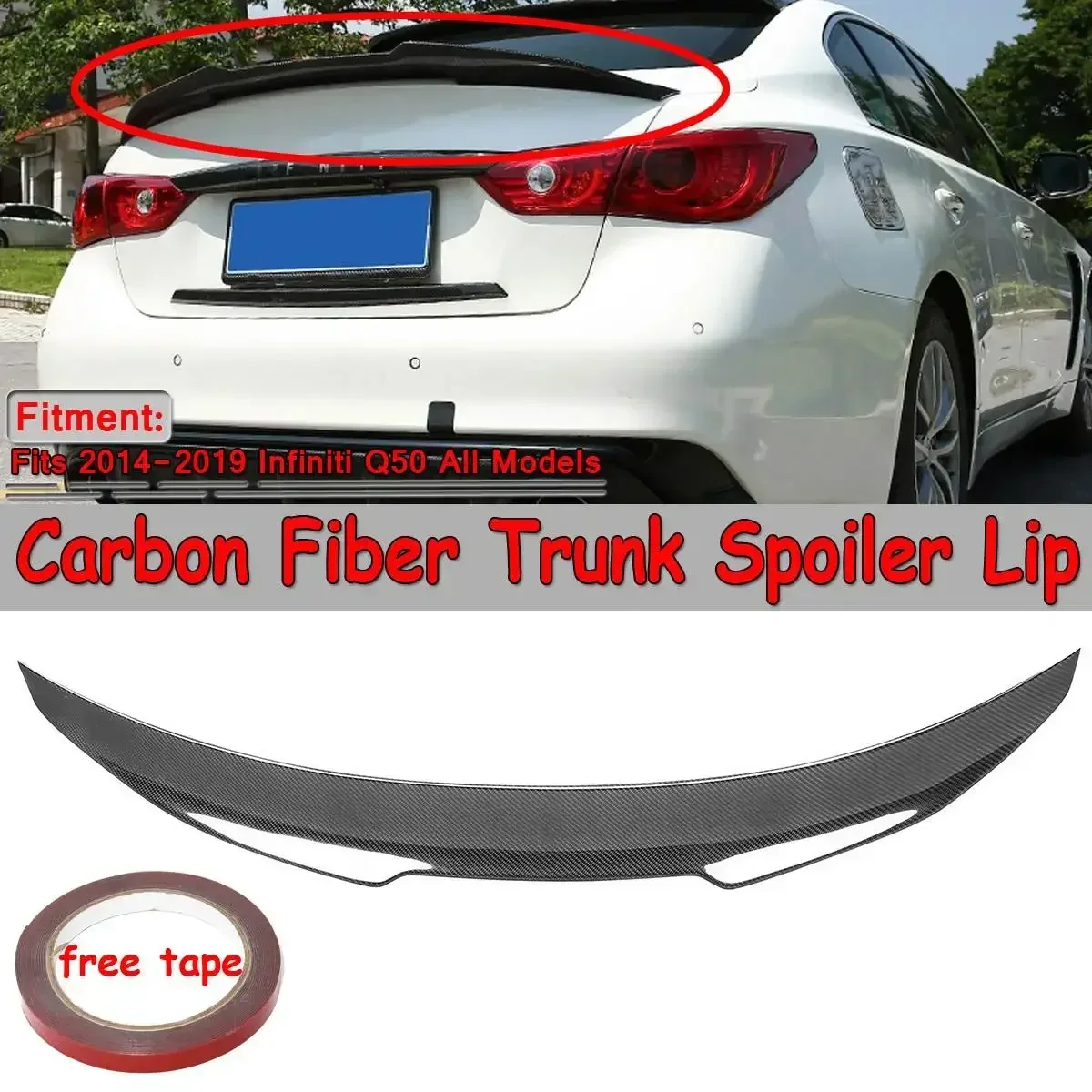 PSM Style High Kick Real Carbon Fiber Car Rear Trunk Boot Lip Spoiler Wing Lip For Infiniti Q50 2014-2019 Wing Spoiler Body Kit
PSM Style High Kick Real Carbon Fiber Car Rear Trunk Boot Lip Spoiler Wing Lip For Infiniti Q50 2014-2019 Wing Spoiler Body Kit