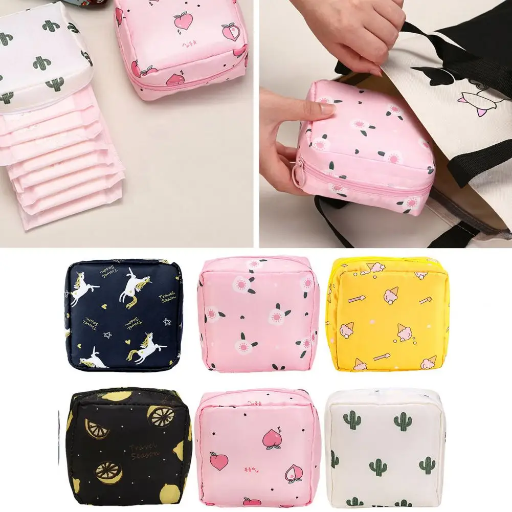 Pad Pouch Cute Cartoon Print Napkin Storage Bag with Zipper Closure for Jewelry Earphones Portable Capacity Makeup Pouch Tampon
Pad Pouch Cute Cartoon Print Napkin Storage Bag with Zipper Closure for Jewelry Earphones Portable Capacity Makeup Pouch Tampon