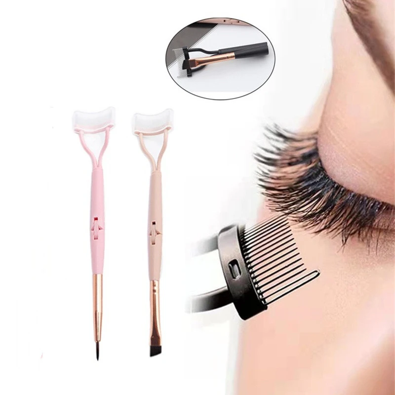 

Double Head Fashion Foldable Steel Eyebrow Eyelashes Eye Brow Extension Brush Metal Comb Cosmetic Makeup Tools Eyelashes Comb