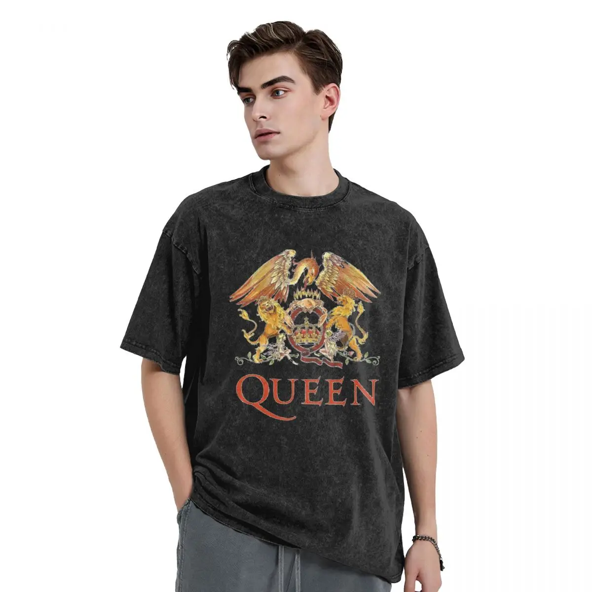Футболка с логотипом Queen Band, трендовые футболки, базовая футболка с коротким рукавом Y2K, летние свободные футболки с вырезом лодочкой, большие футболки
Футболка с логотипом Queen Band, трендовые футболки, базовая футболка с коротким рукавом Y2K, летние свободные футболки с вырезом лодочкой, большие футболки