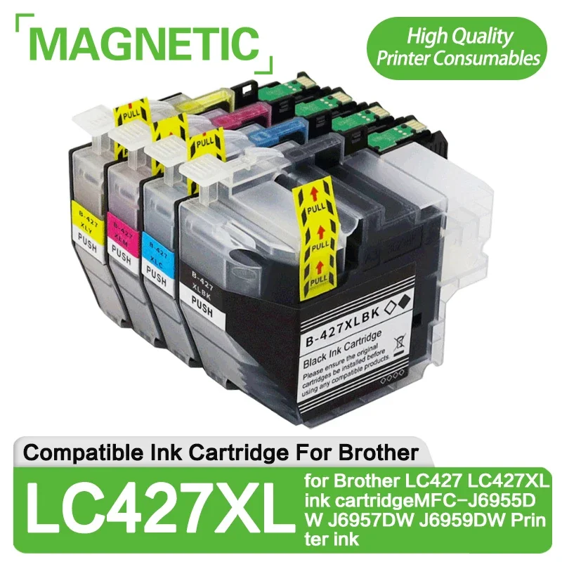 Новый картридж, совместимый с Brother LC427 LC427XL, чернила cartridgeMFC-J6955DW J6957DW J6959DW, чернила для принтера
Новый картридж, совместимый с Brother LC427 LC427XL, чернила cartridgeMFC-J6955DW J6957DW J6959DW, чернила для принтера