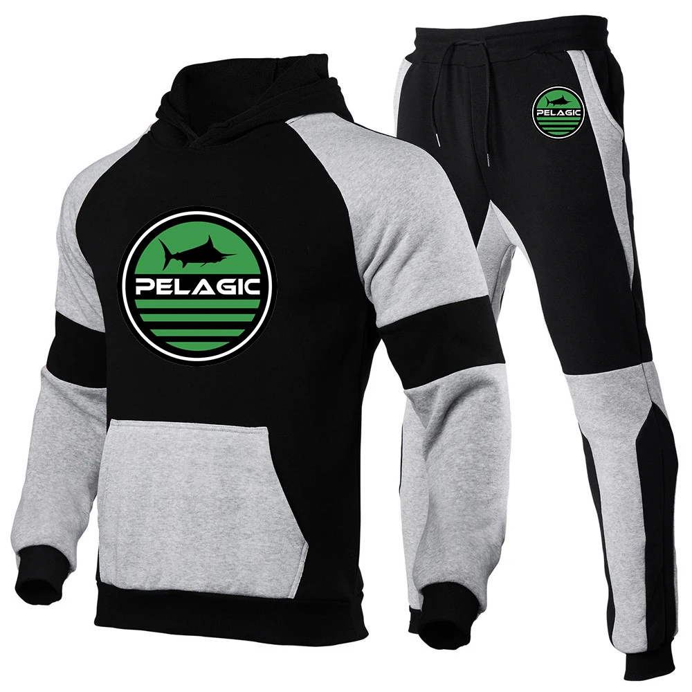 2024 New Spring and Autumn Men's Ocean Fishing Comfortable and Leisure Hooded Sportswear Jacket Tri-color Splicing Jacket Set
2024 New Spring and Autumn Men's Ocean Fishing Comfortable and Leisure Hooded Sportswear Jacket Tri-color Splicing Jacket Set