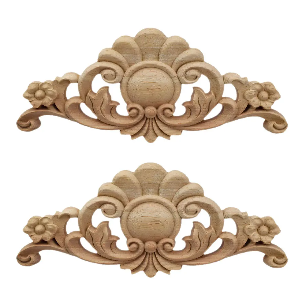 2PCS Wood Carved Unpainted European Long Floral Wood Onlay Corner Applique Rubber Furniture Window Doors Home Accessories
2PCS Wood Carved Unpainted European Long Floral Wood Onlay Corner Applique Rubber Furniture Window Doors Home Accessories