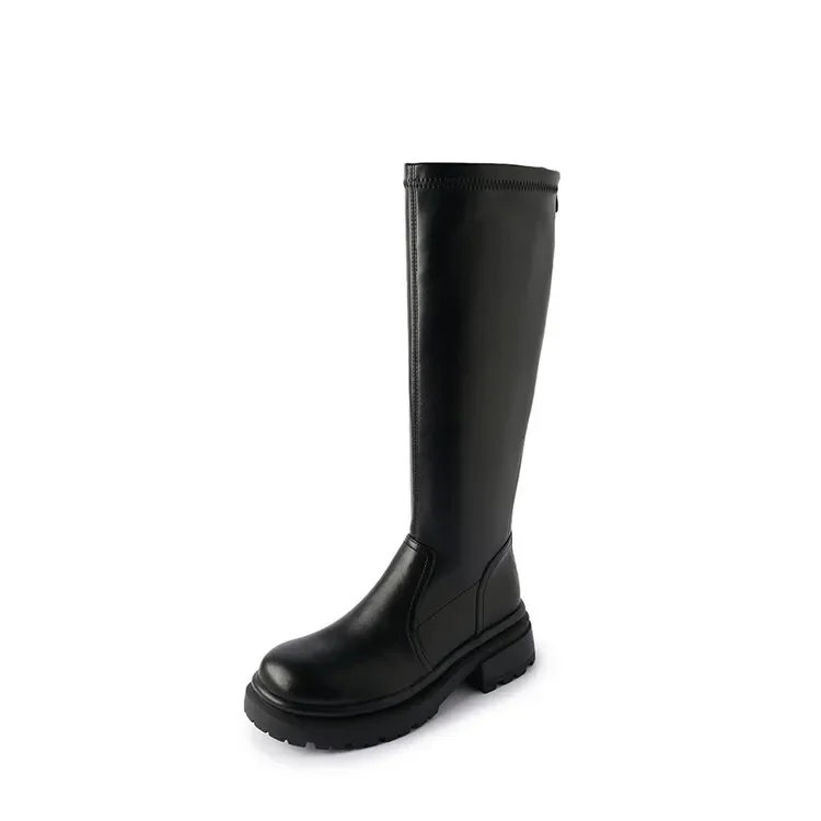 Autumn and winter Women's Knee-high Boots Black Leather Chunky Heel platform boots brown long boots military combat boots
Autumn and winter Women's Knee-high Boots Black Leather Chunky Heel platform boots brown long boots military combat boots