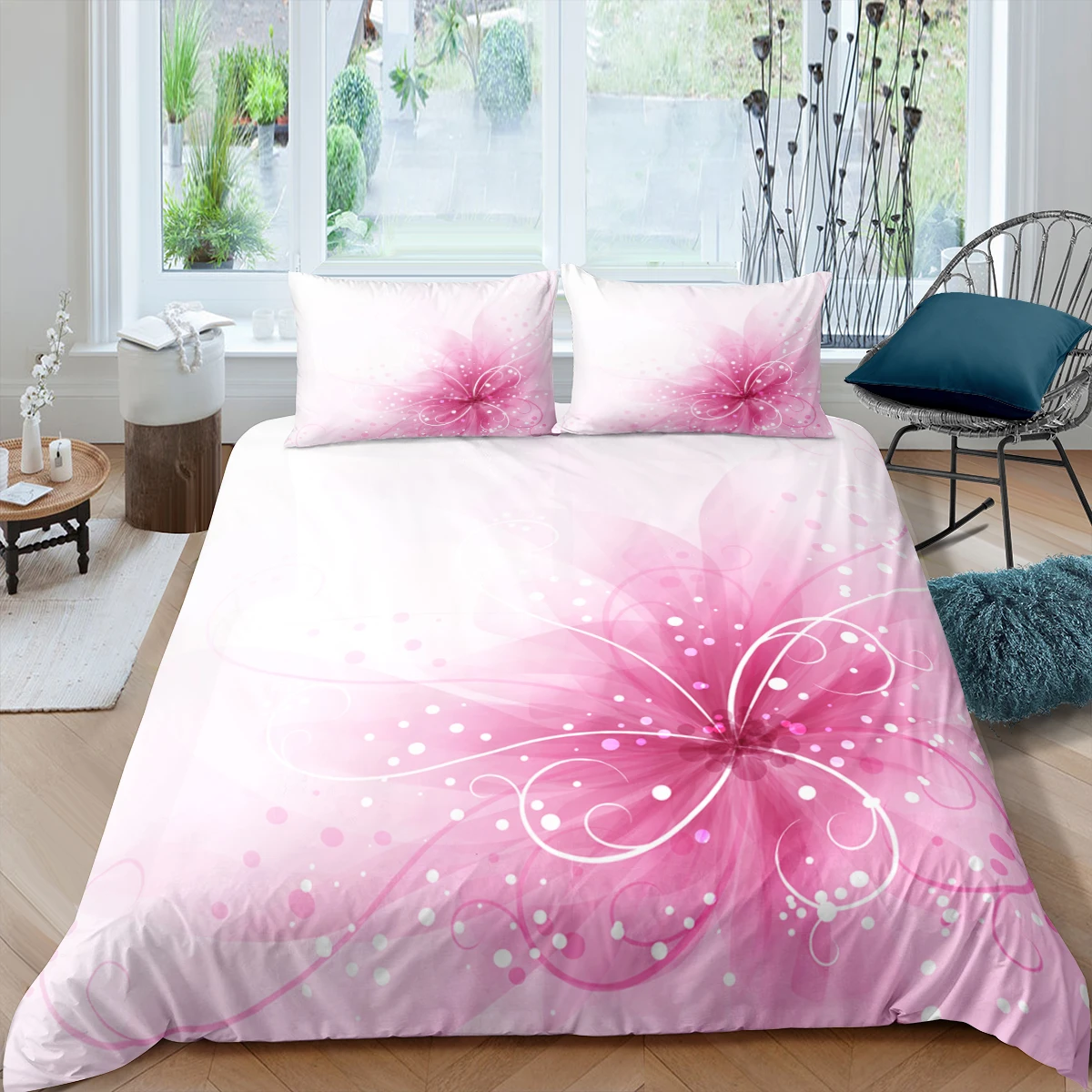 Home Living Luxury 3D Pink Flower Bedding Set Rose Duvet Cover Pillowcase Queen and King EU/US/AU/UK Size Comforter Bedding
Home Living Luxury 3D Pink Flower Bedding Set Rose Duvet Cover Pillowcase Queen and King EU/US/AU/UK Size Comforter Bedding