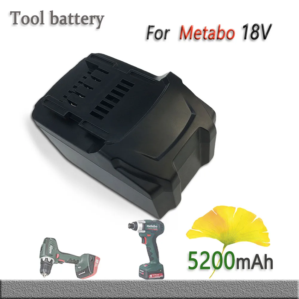 

For Metabo 18V 5200mAh Battery Power Tools Drill Driver Wrench Hammer Grinder Battery Replace